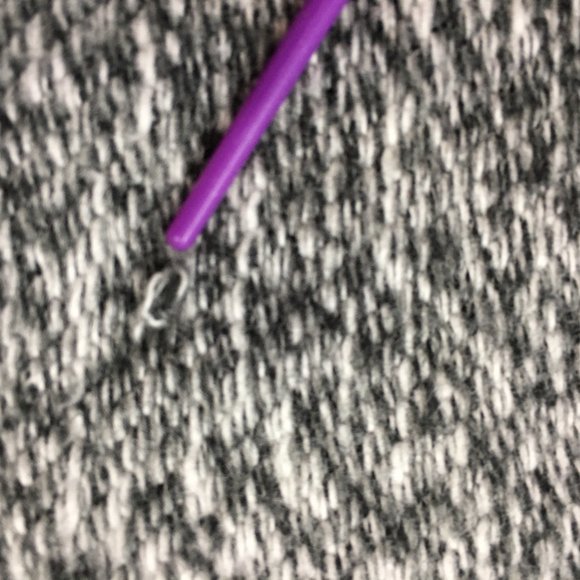 Lands' End Open Front Black & White Marled Cardigan Sweater - Picture 12 of 12